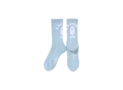 A BATHING APE College Socks "Sax"