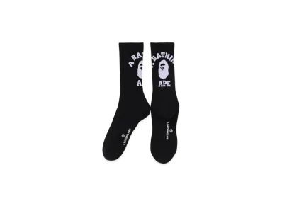 A BATHING APE College Socks "Black"