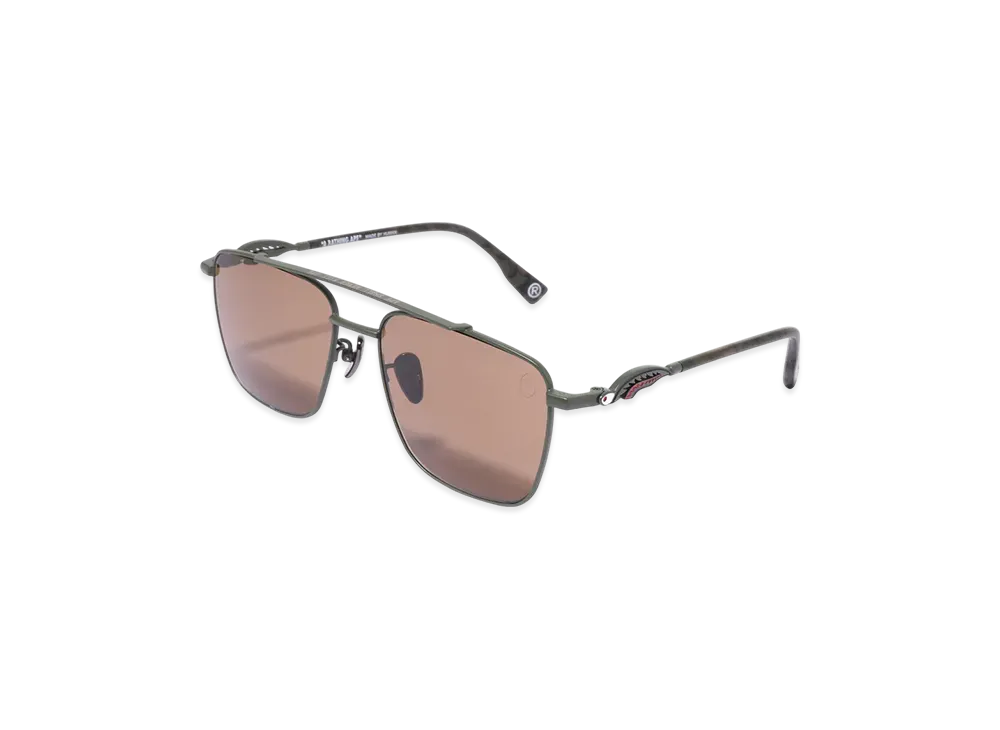 A BATHING APE Shark Sunglasses #2 "Green"