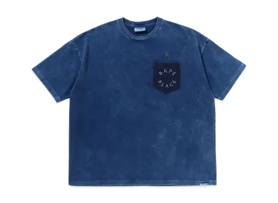 A BATHING APE Bape Black Paisley Pocket Tee #1 "Lightindi"