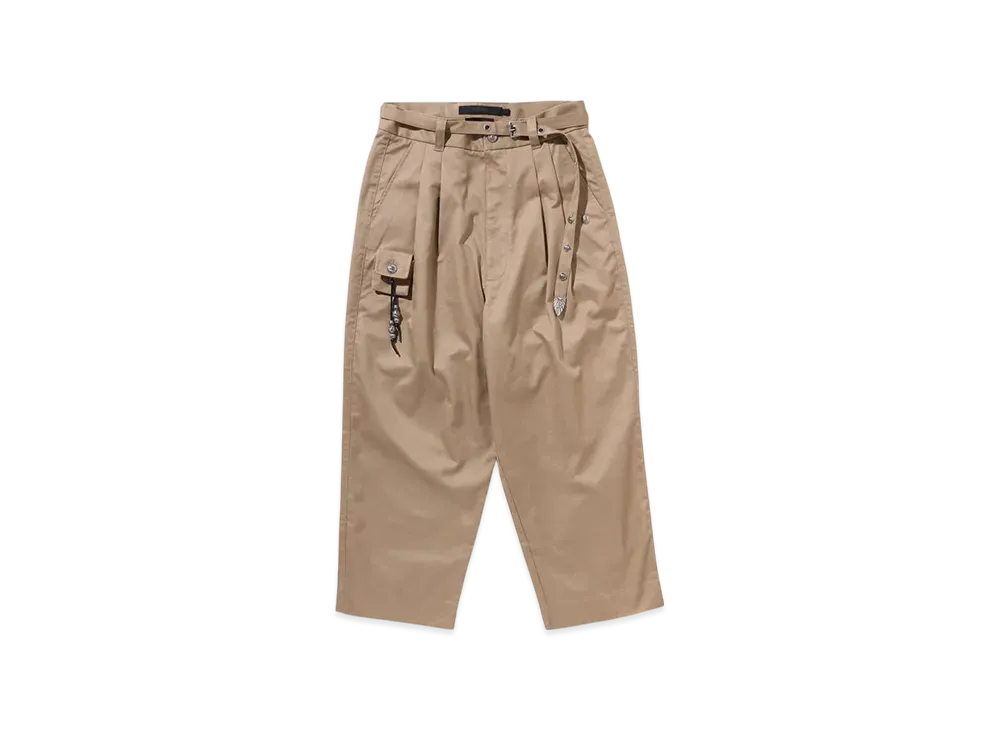 A BATHING APE Bape Black Belted Airpod Chino Pants "Beige"