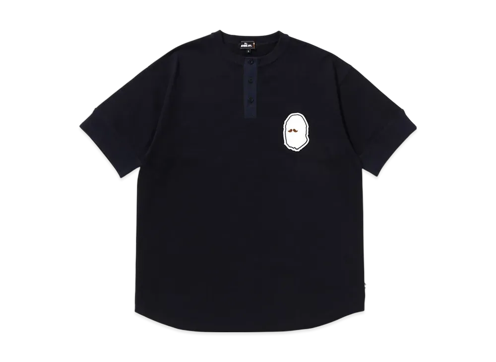 A BATHING APE Military Print Tee "Navy"