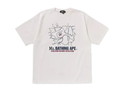 A BATHING APE Print Tee "White"