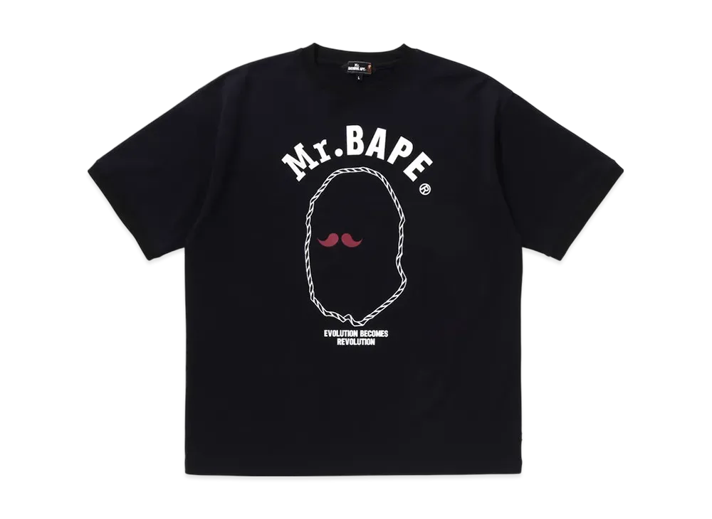 A BATHING APE Print Tee #3 "Navy"