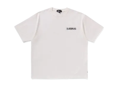 A BATHING APE Print Tee #6 "White"