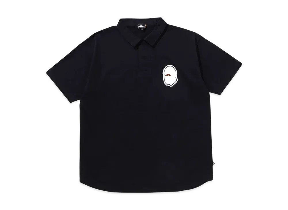 A BATHING APE Military Polo Shirt "Navy"