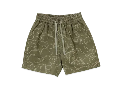 A BATHING APE Camo Sporty Shorts "Beige"