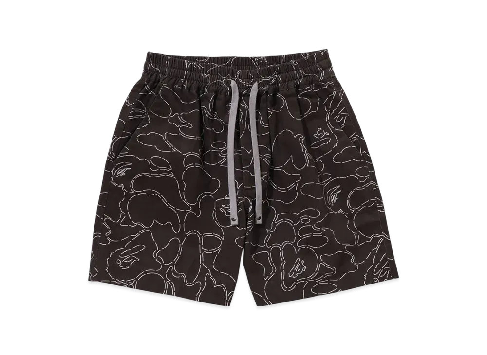 A BATHING APE Camo Sporty Shorts "Black"