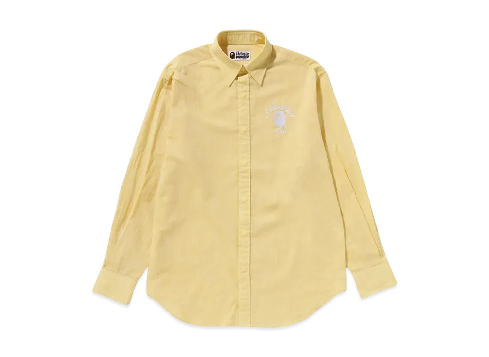 A BATHING APE College Shirt "Yellow"