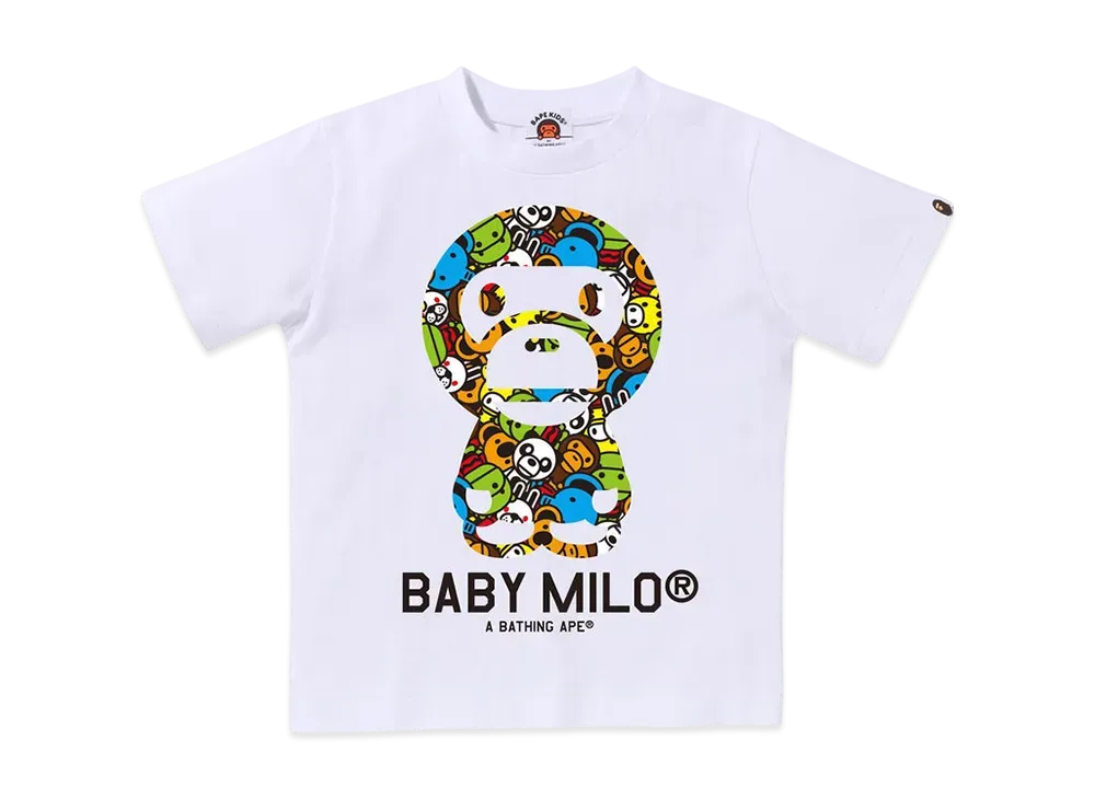 A BATHING APE Milo All Friends Baby Milo Tee "White"