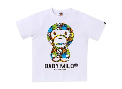 A BATHING APE Milo All Friends Baby Milo Tee "White"