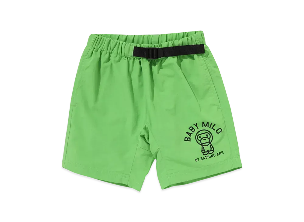 A BATHING APE Baby Milo Climbing Shorts "Green"
