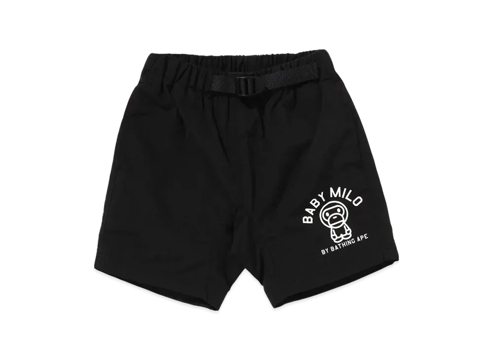 A BATHING APE Baby Milo Climbing Shorts "Black"
