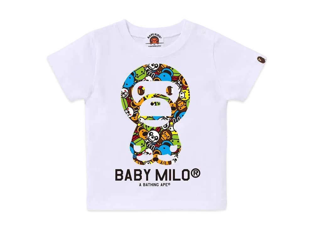 A BATHING APE Milo All Friends Baby Milo Tee "White"