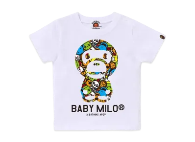 A BATHING APE Milo All Friends Baby Milo Tee "White"