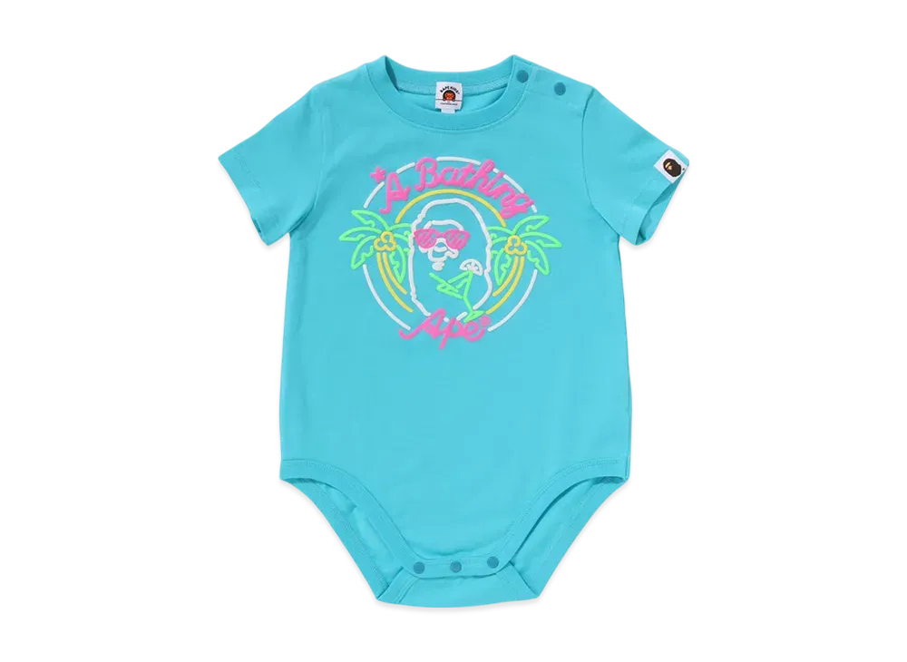 A BATHING APE Neon Ape Head Bodysuit "Sax"