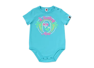 A BATHING APE Neon Ape Head Bodysuit "Sax"