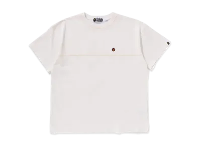A BATHING APE Baby Milo Neon Print Relaxed Fit Tee "White"