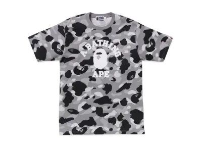 A BATHING APE 1ST Camo College Tee "Gray"