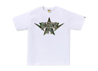 A BATHING APE 1ST Camo Twin Sta NYC Tee "White/Green"