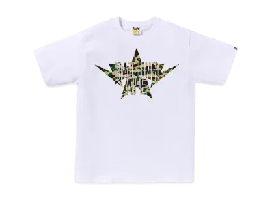 A BATHING APE 1ST Camo Twin Sta NYC Tee "White/Yellow"