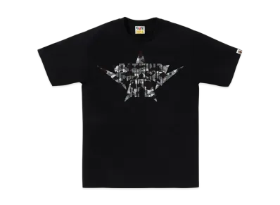 A BATHING APE 1ST Camo Twin Sta NYC Tee "Black/Gray"