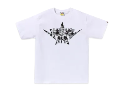 A BATHING APE 1ST Camo Twin Sta NYC Tee "White/Gray"
