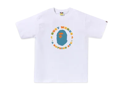 A BATHING APE Colors Busy Works Sta Tee "White"