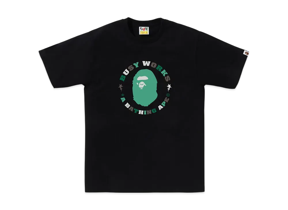 A BATHING APE Colors Busy Works Sta Tee "Black"