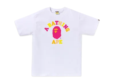 A BATHING APE Colors College Tee "White"