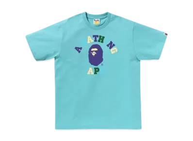 A BATHING APE Colors College Tee "Blue"