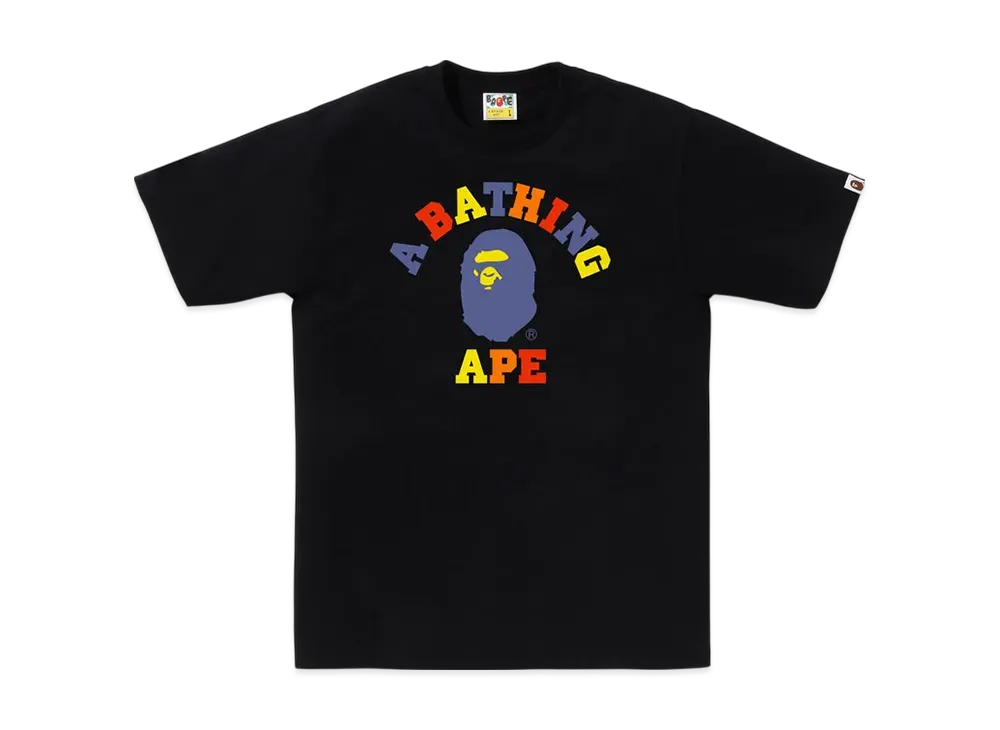 A BATHING APE Colors College Tee "Black"