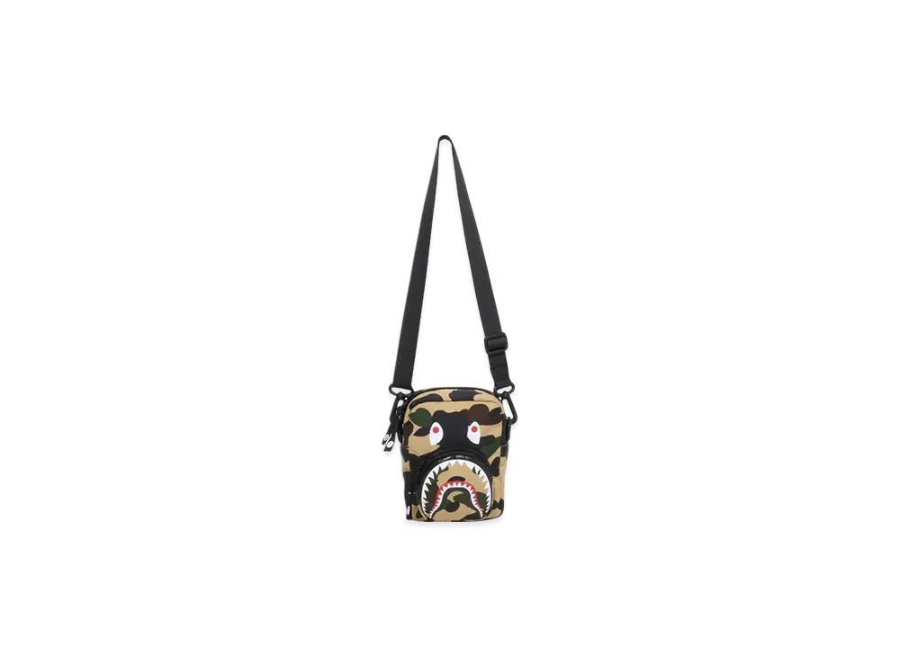 A BATHING APE 1ST Camo Shark Mini Bag "Yellow"