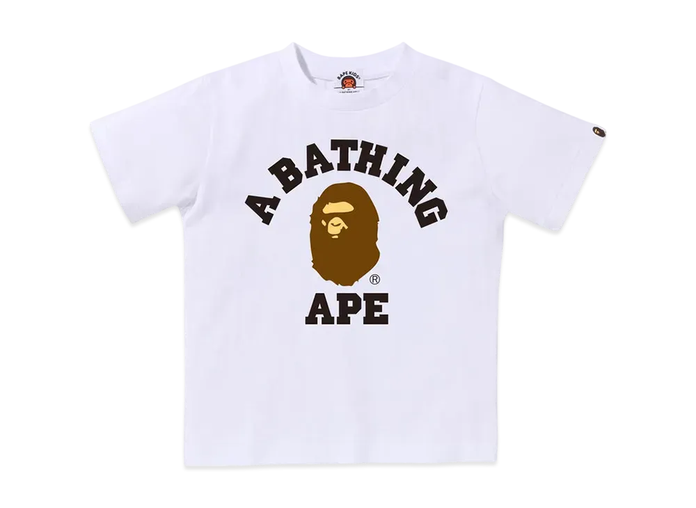 A BATHING APE College Tee "White"
