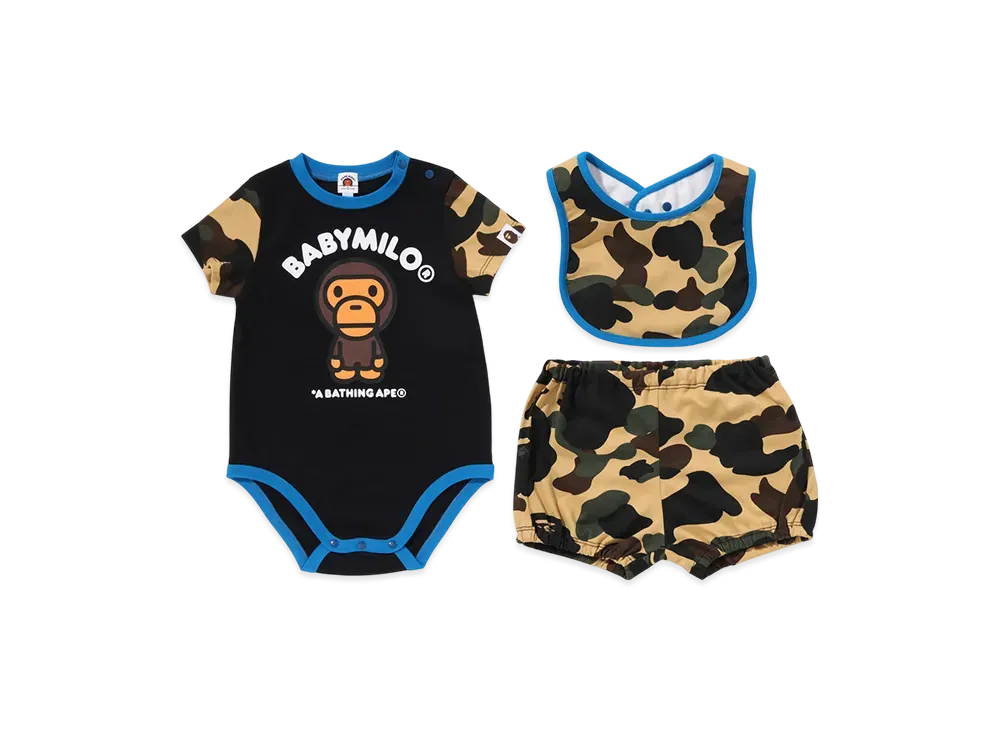 A BATHING APE 1ST Camo Baby Milo Baby Gift Set "Yellow"