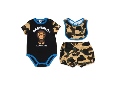 A BATHING APE 1ST Camo Baby Milo Baby Gift Set "Yellow"
