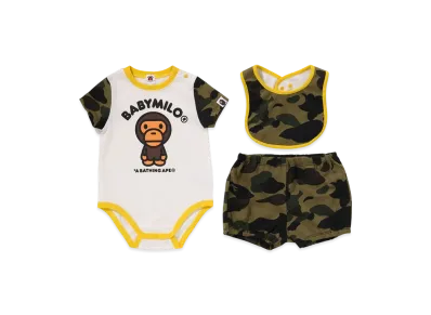 A BATHING APE 1ST Camo Baby Milo Baby Gift Set "Green"