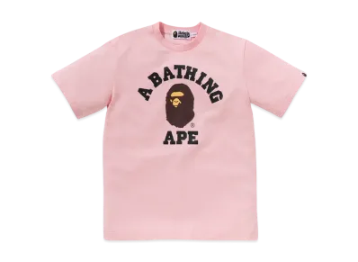 A BATHING APE College Tee "Pink"