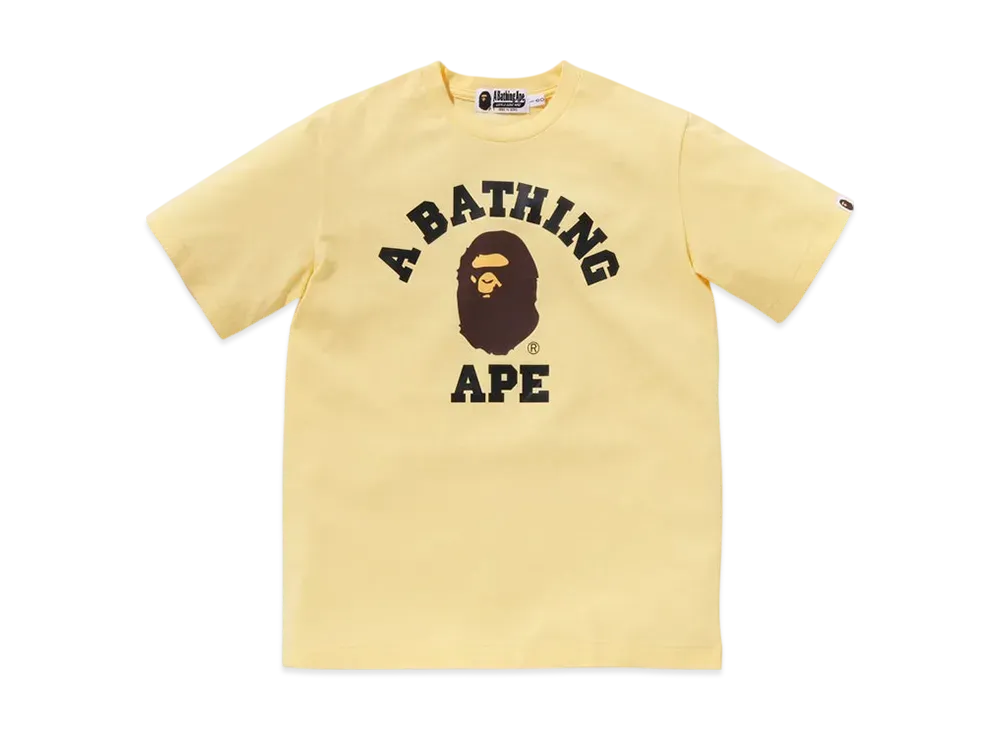 A BATHING APE College Tee "Yellow"