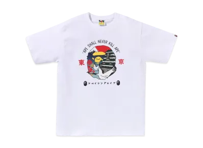 A BATHING APE Tokyo Ape Head Tee #1 "White"