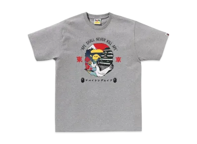 A BATHING APE Tokyo Ape Head Tee #1 "Gray"