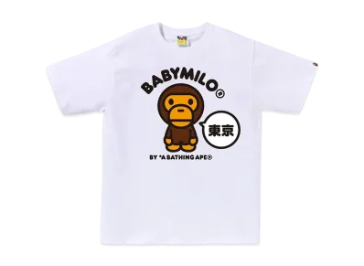 A BATHING APE Tokyo Baby Milo Tee "White"