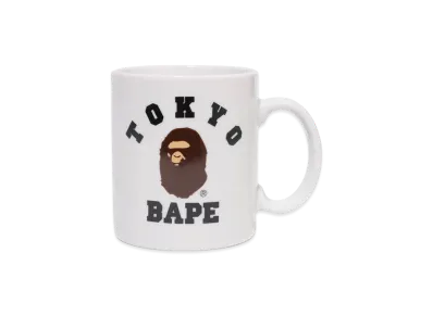 A BATHING APE Tokyo College Mug "White"