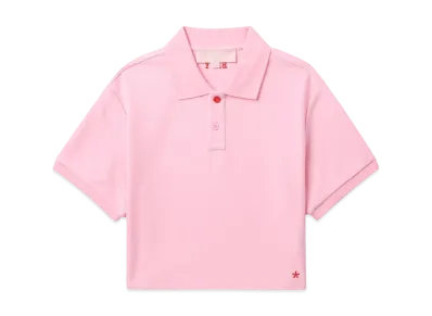 A BATHING APE Bapy Logo Polo Shirt "Pink"