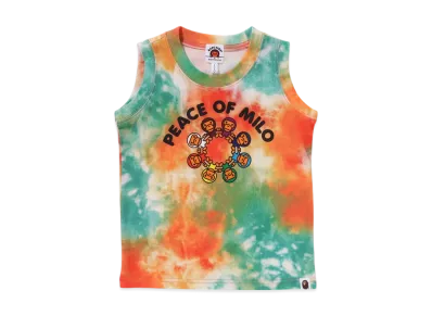 A BATHING APE Baby Milo Tie Dye Tank Top "Green"