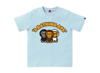 A BATHING APE Three Apes Tee "Sax"