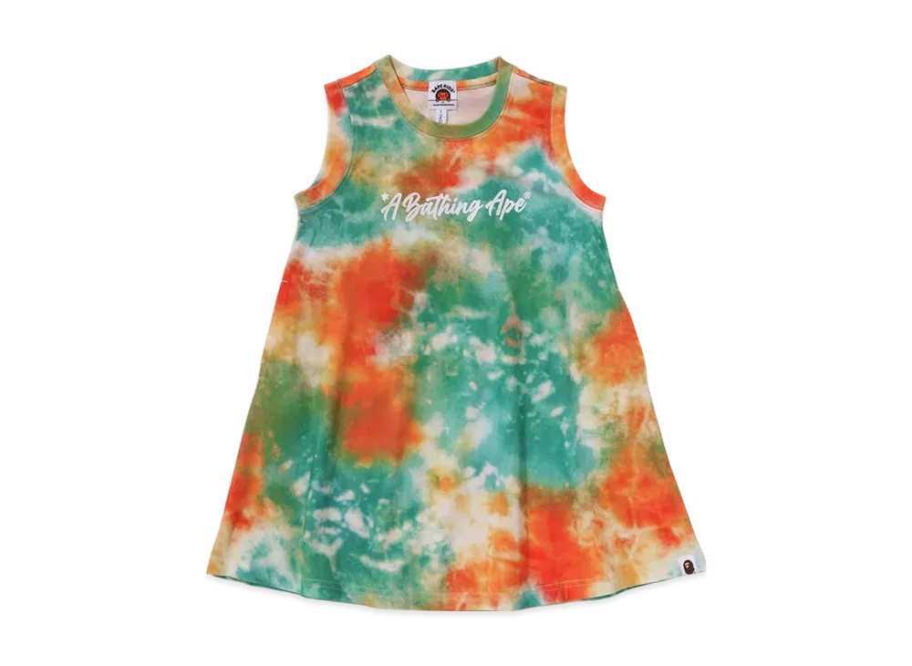 A BATHING APE Bape Tie Dye Dress "Blue"