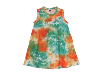 A BATHING APE Bape Tie Dye Dress "Blue"