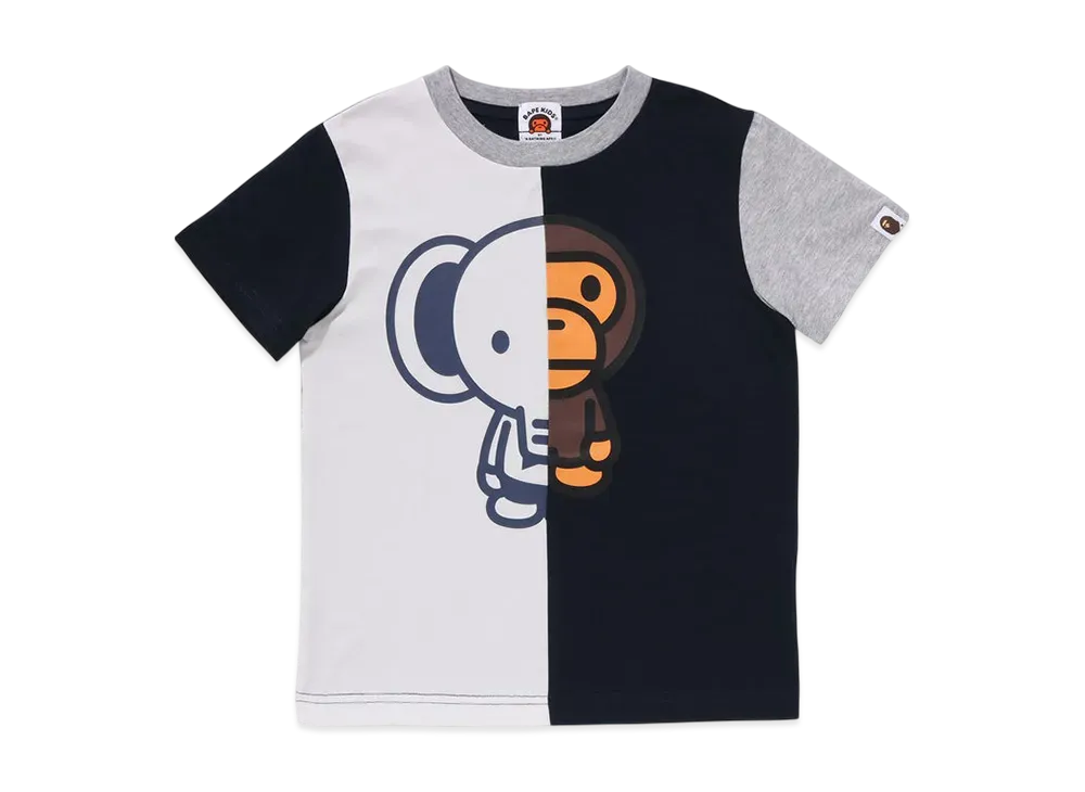 A BATHING APE Baby Milo And Friends Tee "Navy"