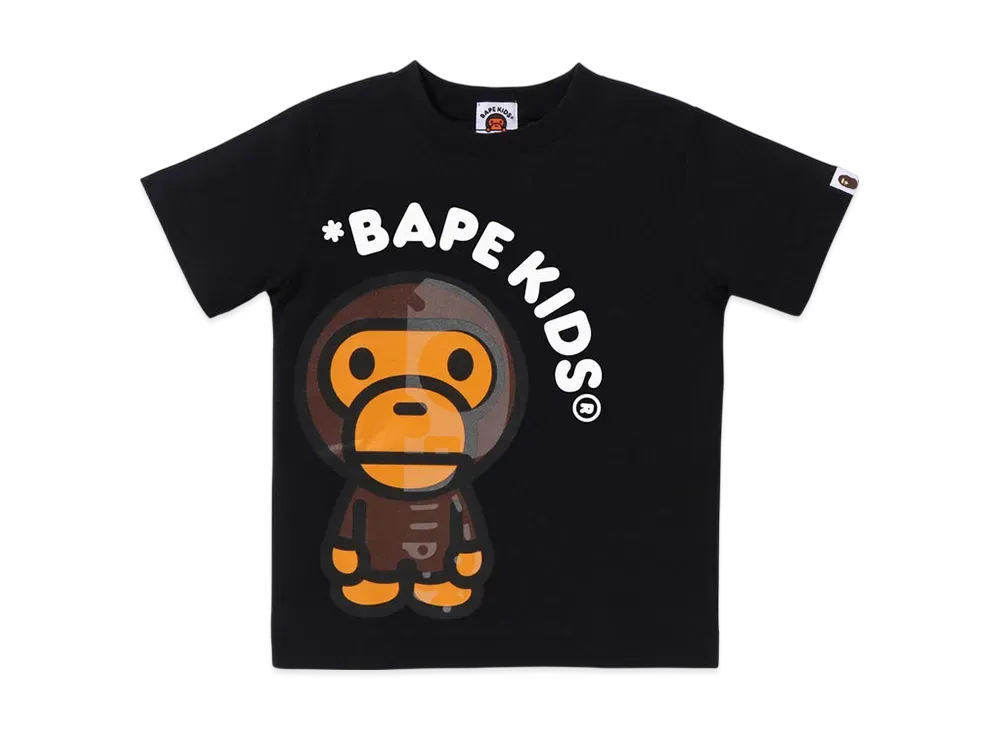 A BATHING APE Baby Milo Skull Glow In The Dark Tee "Black"